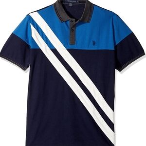 U.S. Polo Assn. Men's Blue and Navy Polo Shirt